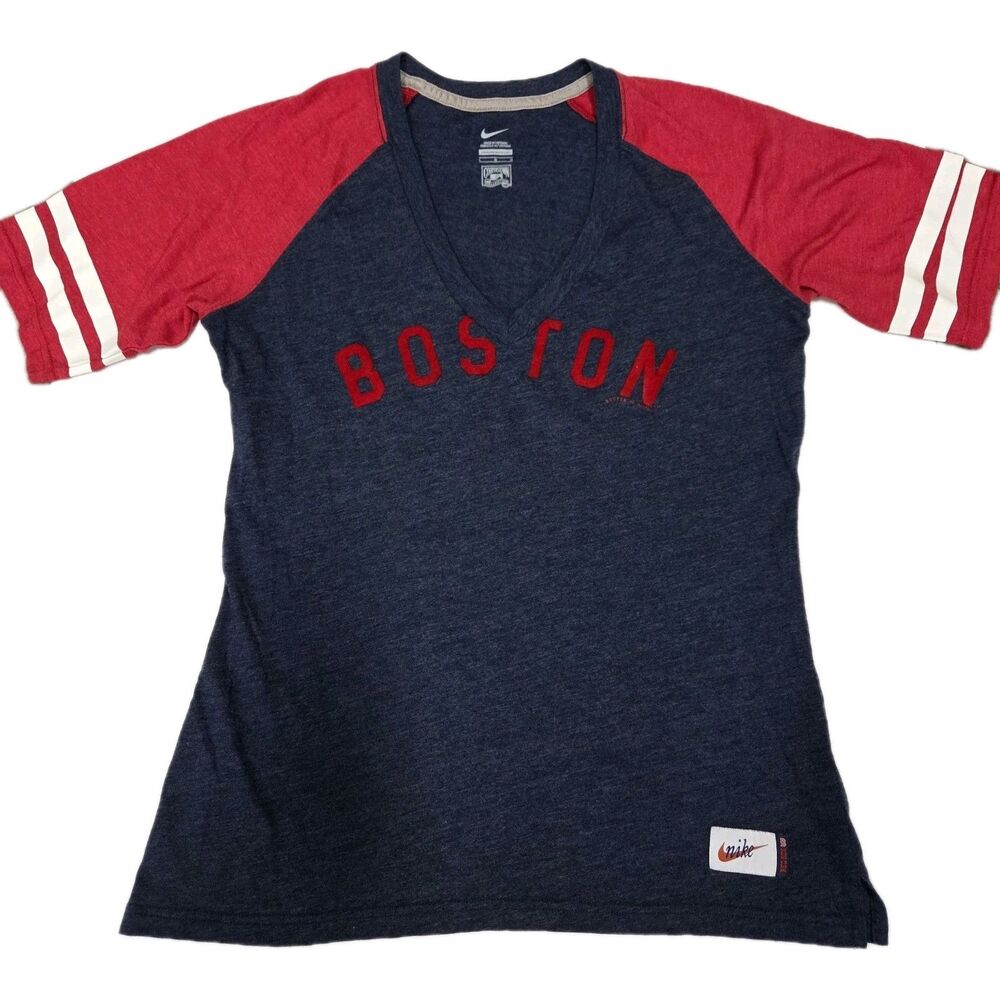 Nike Boston Red Sox T Shirt SUPER SOFT Slim Cooperstown Collection Size L